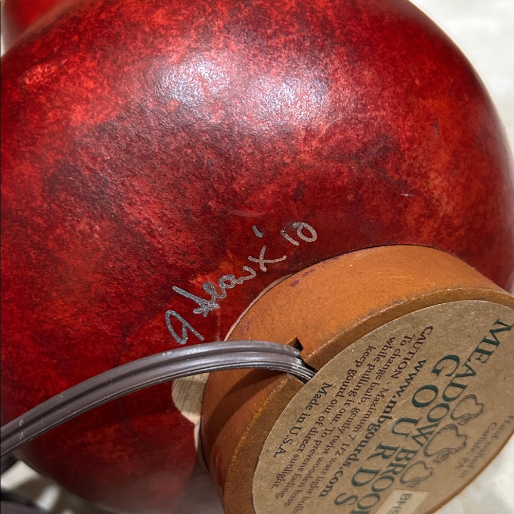 MEADOWBROOKE GOURDS Large Lit Santa Gourd Plug in Light - Picture 10 of 10